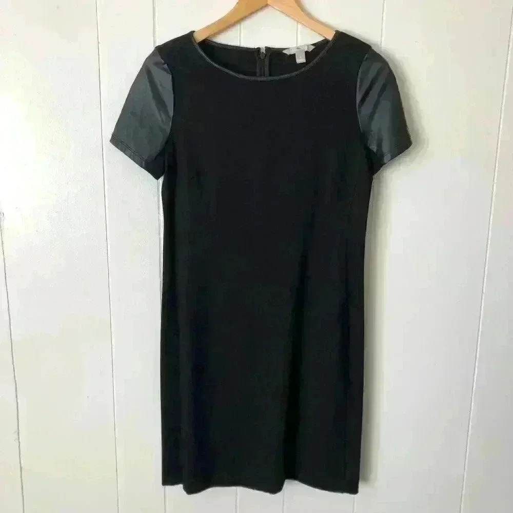 Banana Republic Black Short Sleeve Dress Size 8